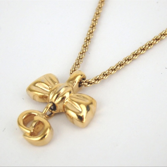 EUC Authentic Dior Gold Plated Necklace - Picture 2 of 9